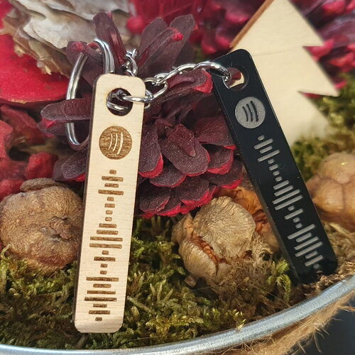 Porte-clés personnalisable spotifycodes