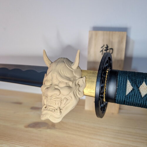 Magnet de réfrigérateur oni hannya | aimant masque japonais imprimé en 3d (pla)