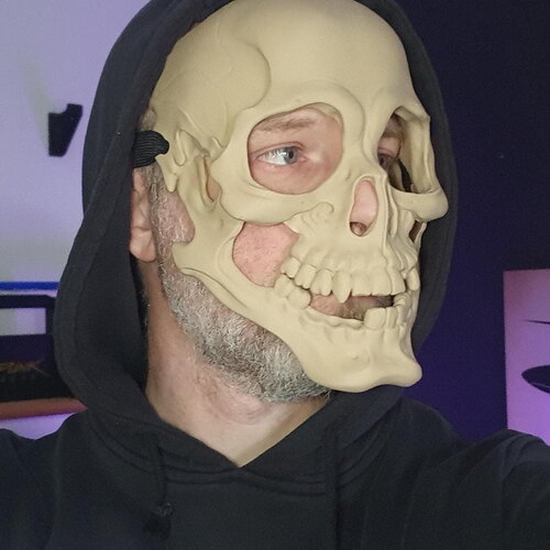 Masque crâne style ukiyo-e