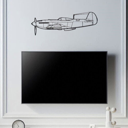 Décor mural - silhouette d'avion de chasse - yak9