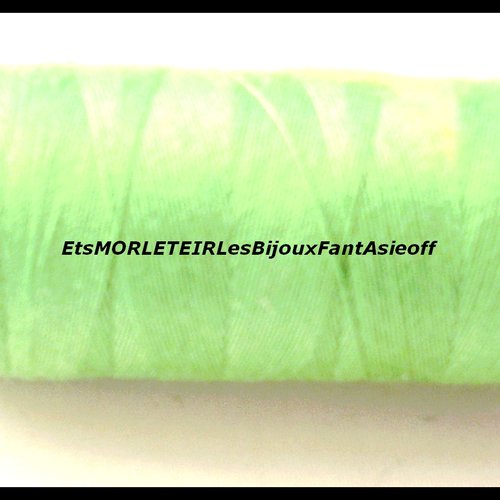 Bobine de fil coton à batir vert x 10 mètres