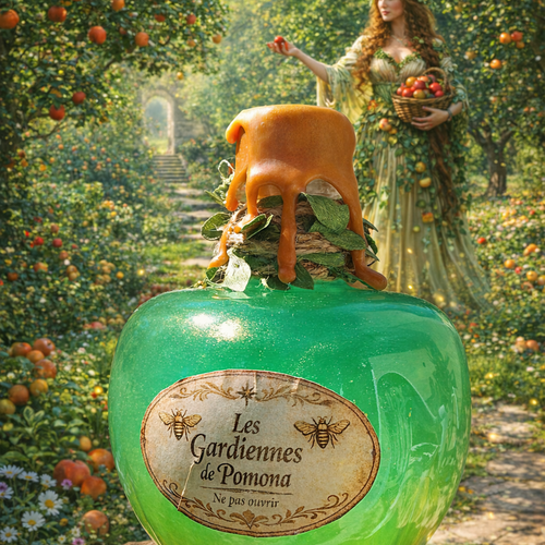 Potion décorative pomme enchantée