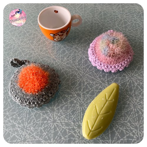 Tawashis, éponges japonaises en crochet, écologique, lavable et réutilisable