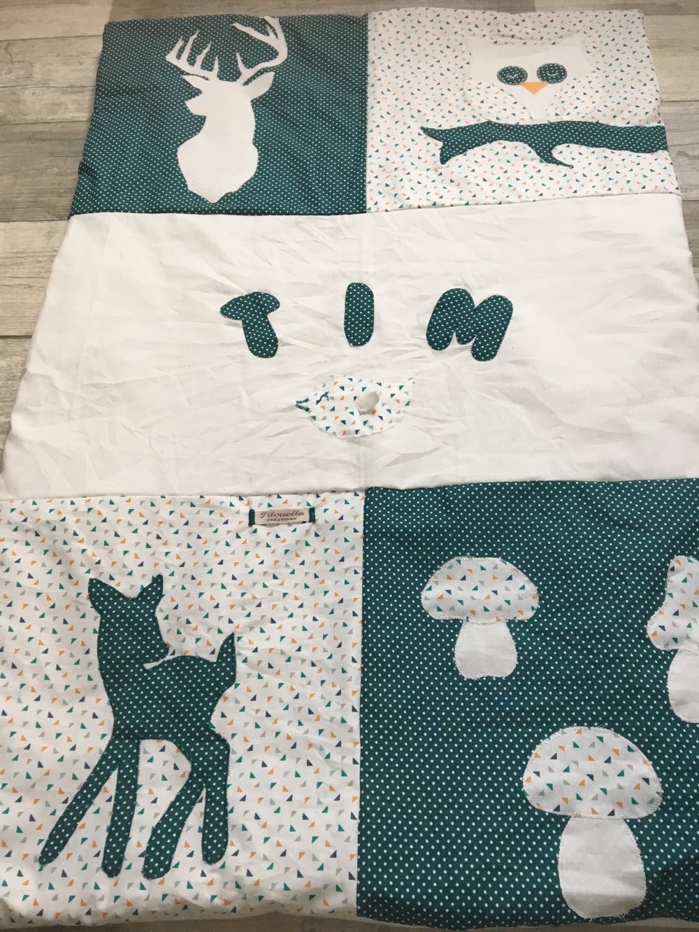 Couverture Bebe Theme Foret A Personnaliser Un Grand Marche