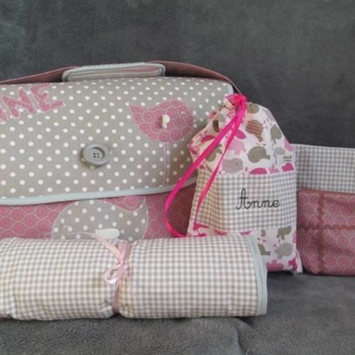 Sac A Langer Theme Oiseaux Sur Commande Personnalise Avec Prenom Un Grand Marche