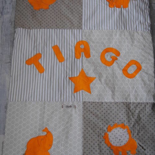 Couverture Bebe Theme Animaux Pour Tiago Un Grand Marche