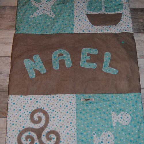 Couverture Bebe Personnalisee Bateau Triskel Poisson Pour Nael Un Grand Marche