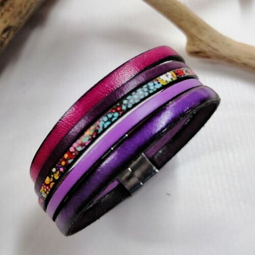 Bracelet "monet" mauve