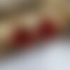 Boucles d'oreilles "vermeer" rouge