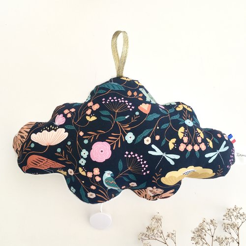 Coussin musical, coussin nuage, cadeau naissance