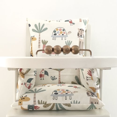 Coussin chaise haute savane