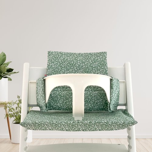 Coussin liberty pour chaise haute stokke