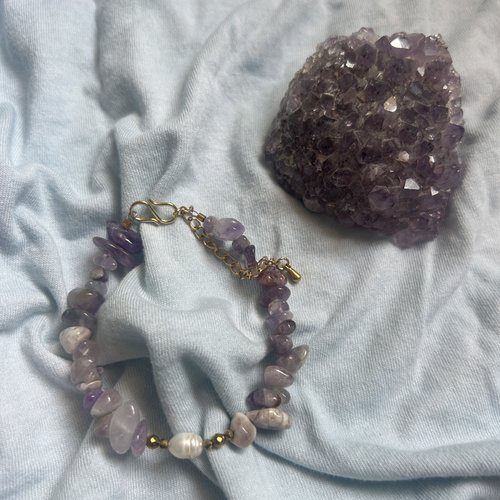Bracelet "douceur d'améthyste"
