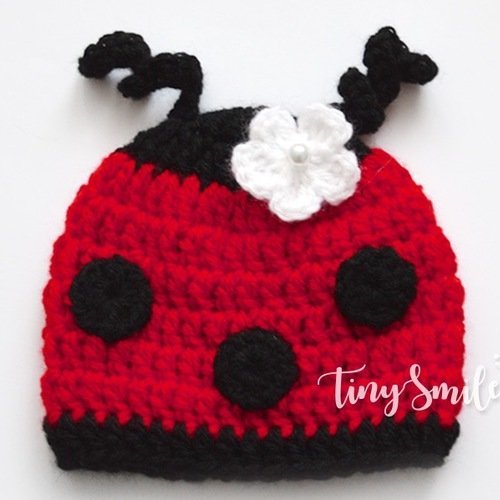 Bonnet coccinelle rouge fille bonnets naissance