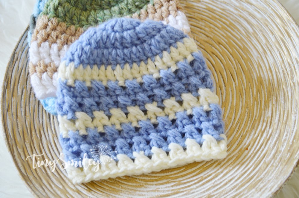 Bonnet Bebe Raye Pour Garcon Bonnets Crochetes Naissance Un Grand Marche