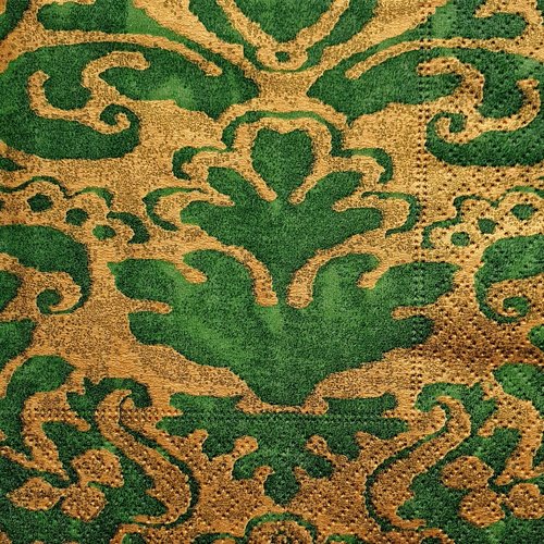 #005 serviette papier palazzo emerald - 1 face 12,5 x 12,5 cm designed by isabelle de borchgrave