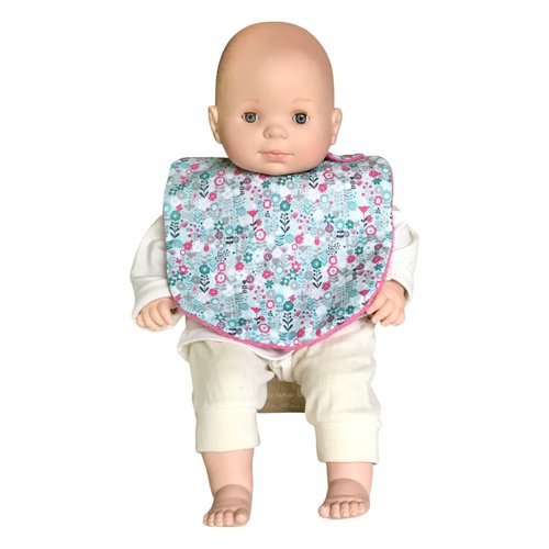 Bavoir dès la naissance "flore"