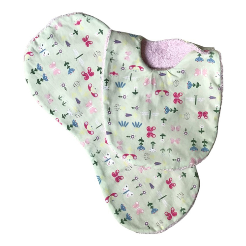 Kit bavoir naissance & bavoir d'épaule "papillon"