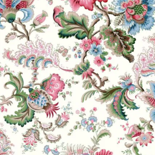 Tissu coton imprimé fleuri laize 280cm, tissu à motifs fleurs, fibre textile, textile ameublement, garniture, etoffe,
