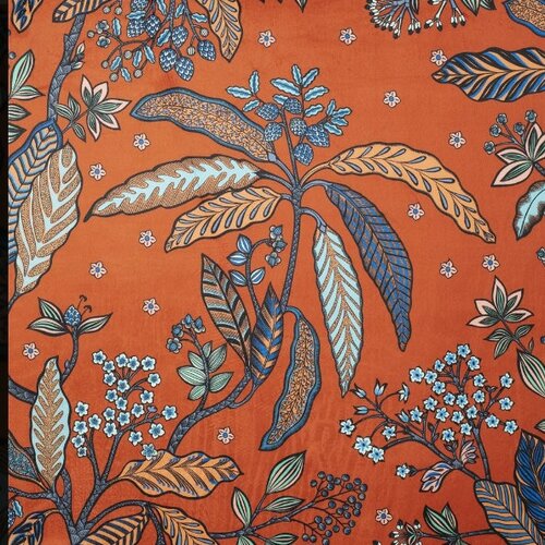 Tissu velours fleuri coloré, tissu à motifs fleurs, fibre textile, rideau siège tenture, textile ameublement, garniture, etoffe
