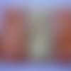 Lot de 3 rubans en organza (3 m x 3) - couleurs orange et jaune