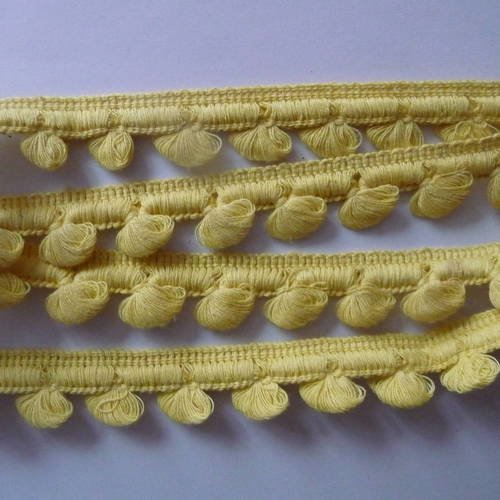 Galon  passementerie vintage - 4,5 m - couleur jaune