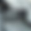 Beau coupon de tissu coton  - 150 cm x 57 cm - tons bleu vert avec impression graphique blanche 