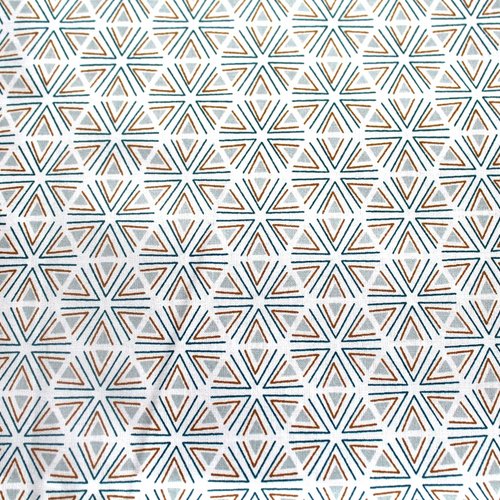 Tissu coton 50x70 cm graphique multicolore
