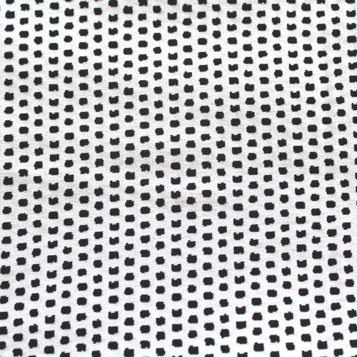 Coupon tissu ameublement strech noir et blanc 70x50 cm
