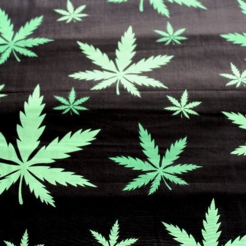 Coupon tissu cannabis  50x80 cm