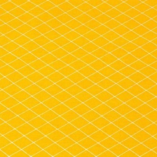Tissu coton losanges jaune et blanc 50x70 cm