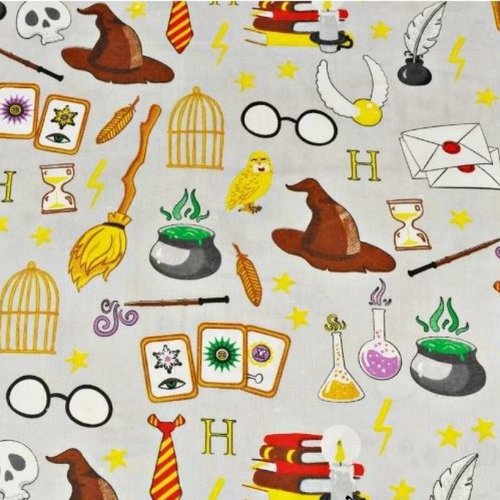 Tissu enfant  50x80 cm thème harry potter