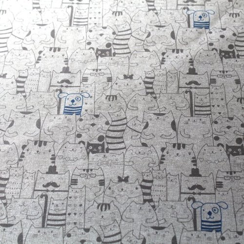 Tissu ameublement chiens et chats 50x65 cm