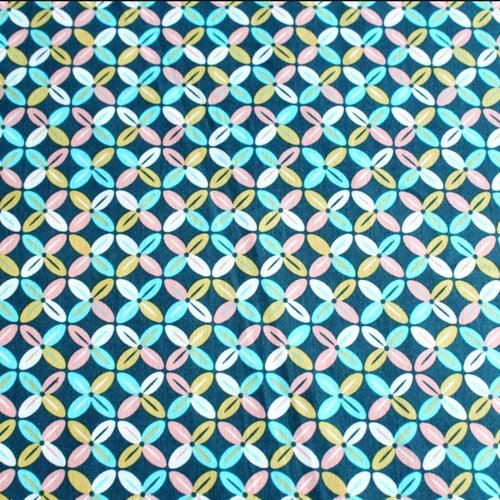 Tissu coton graphique éolienne  50x70 cm