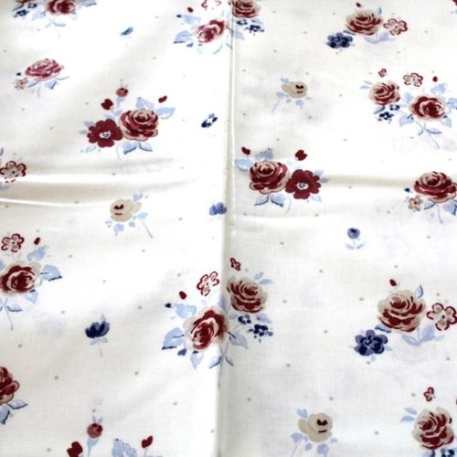 Tissu enduit à  fleurs 50x65 cm