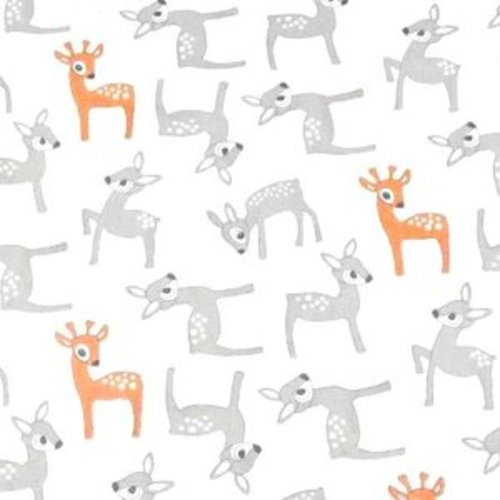 Tissu enfant faons 50x80 cm