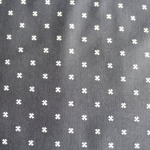 Tissu graphique gris et blanc 50x70 cm