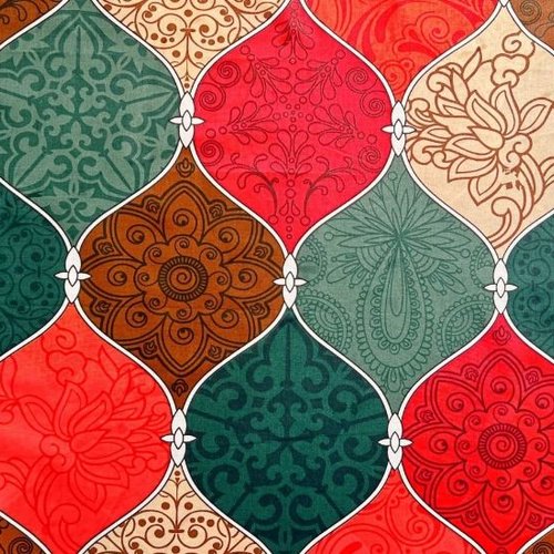 Tissu toupies marocaines 50x80 cm
