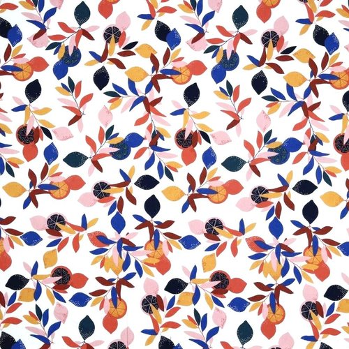 Tissu coton citrons 50x70 cm