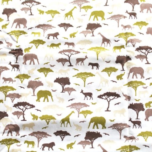 Tissu animaux de la savane 50x75cm