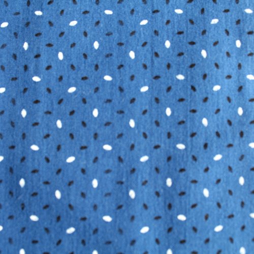 Tissu imprimé grain de riz marine, noir et blanc 50x70 cm