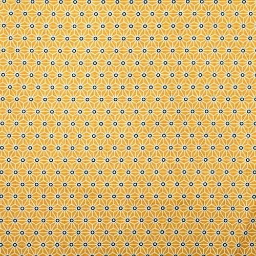 Tissu graphique saki jaune 50x82 cm