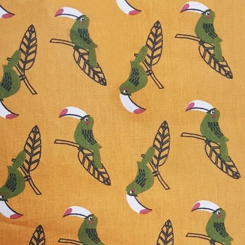 Tissu tropical toucans 50x75cm