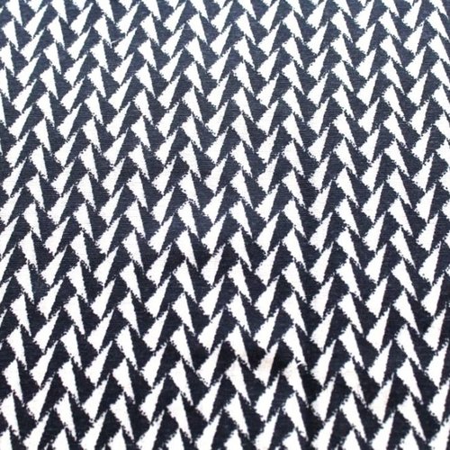 Tissu ameublement beige et noir 50x65cm