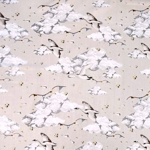 Tissu coton oies 50x80 cm