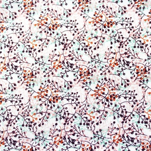 Tissu fleurs multicolores 50x70 cm