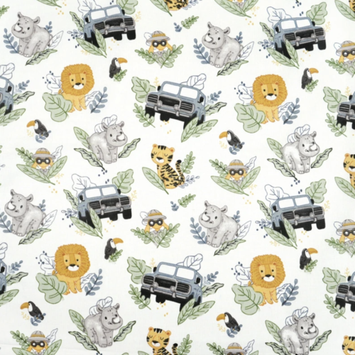 Tissu animaux de la savane 50x80cm