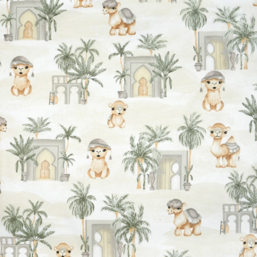 Tissu enfant chameaux  50x80cm