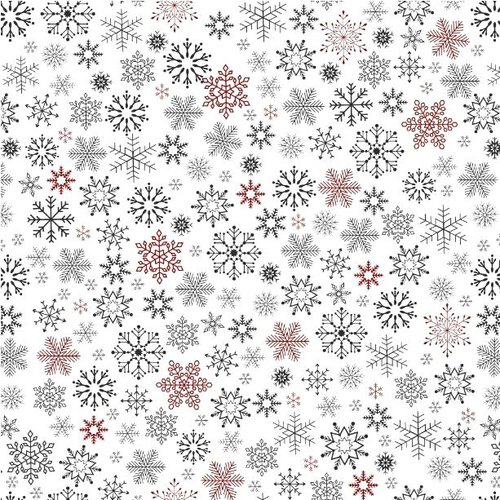 Tissu flocons de neige 50x80cm