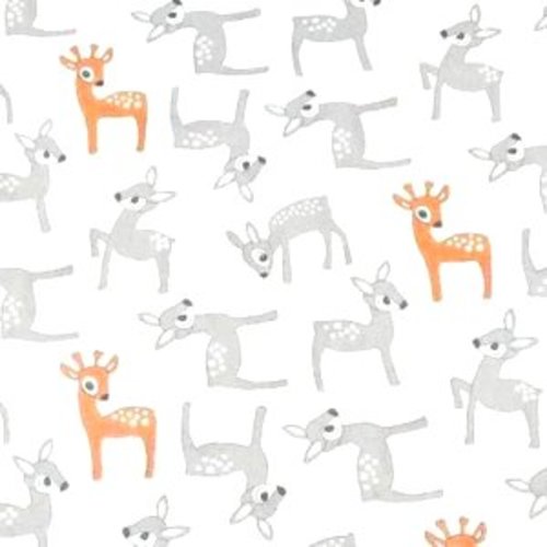 Tissu enfant faons 50x80 cm